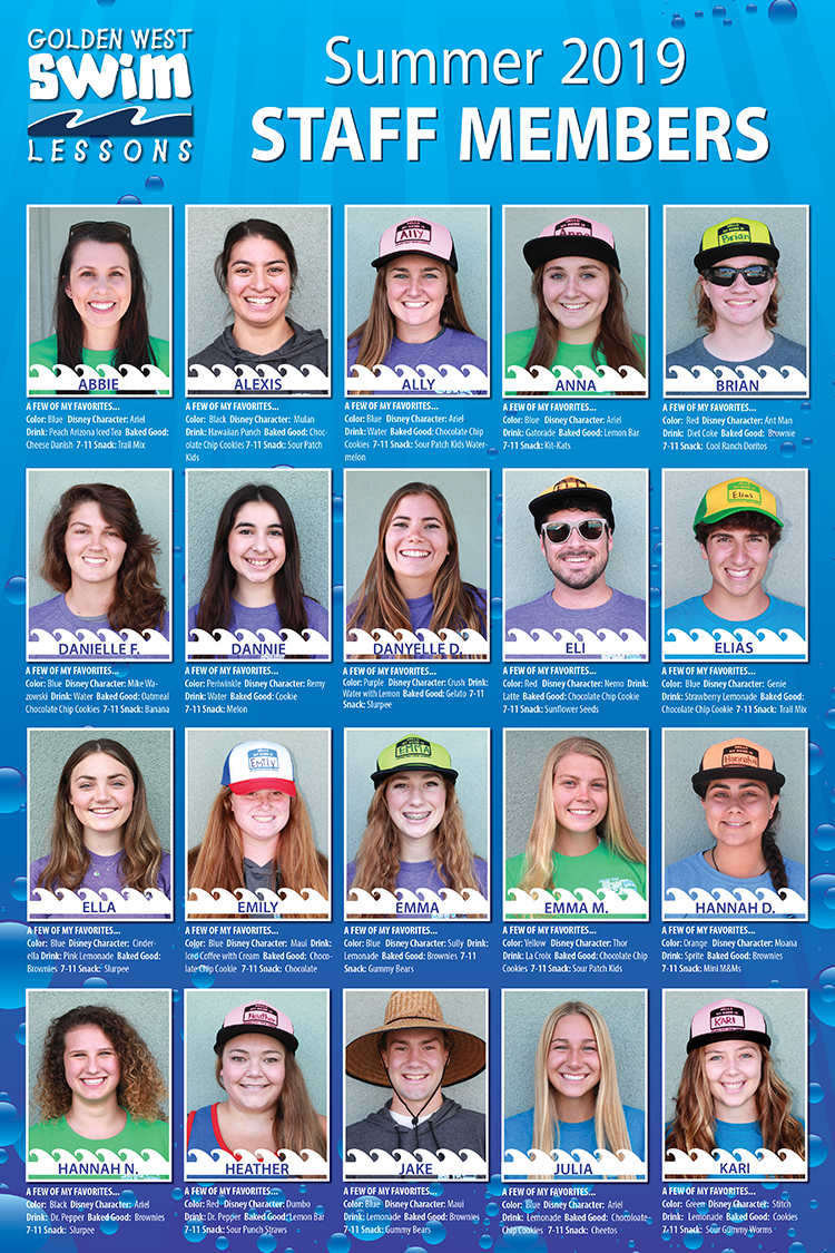 2019 Summer Staff GWC Swim